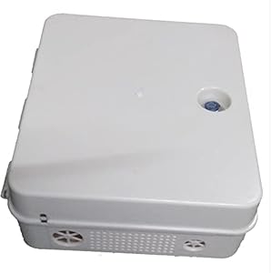 Zuumstar PoE Box POE DVR 4 / 8Ch PoE Switch , Splicing Fiber , PVC Indoor All Weather Condition Supported Wall Shelf (Number of Shelves - 1, White)