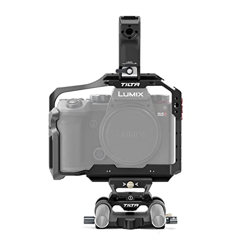 Tilta TA-T50-A-B-B Basic Kit Camera Cage for Lumix S5 II Lumix S5 IIX Camera Rig - Black (Basic Kit-Black)