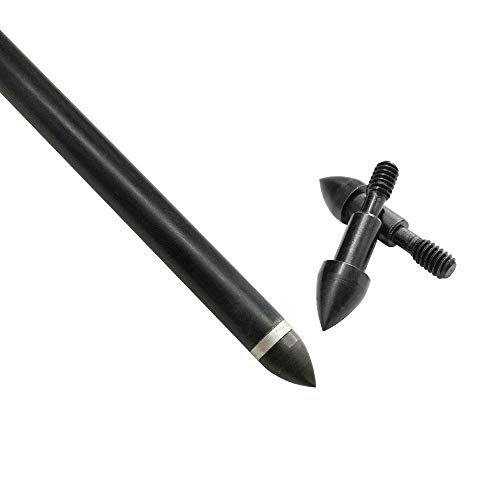 Zshjgjr Archery Arrow Field Points 60 Grain Bullet Point Arrow Tips Screw In Broadheads For Hunting Shooting Partice 12/24 Pieces (12Pieces) #TOP1