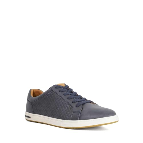 Dune London Mens TEZZY Weave Lace-Up Weave Trainers Size UK 11 Navy