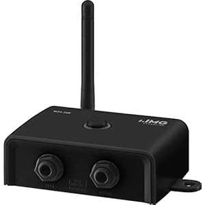 IMG STAGELINE WSA-24R stereo draadloze ontvanger voor storingsvrije werking bij draadloze audio-overdracht, audio WLAN-zender in zwart met 2,4 GHz geschikt voor stereo-radiozender WSA-24T
