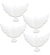 4 Pieces Peace Dove Balloons White Memorial Balloons Pigeon Bird Balloons Ceremonies Party Decora...