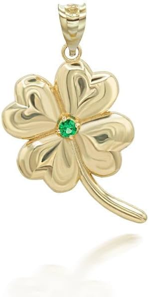 Clover Leaf Pendant 10K Gold