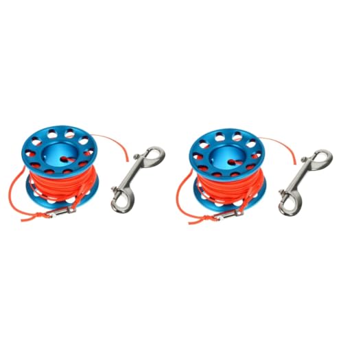 POPETPOP 2 Sets Portable Snorkeling Buoy Reel Diving Buoy Spool Reel Durable Diving Supplies for Scuba Snorkeling