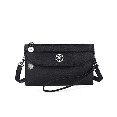 Angel Kiss Crossbody Bags Small Purses for Women Vegan Leather Cell Phone Wallet Purse with Wristlet Strap