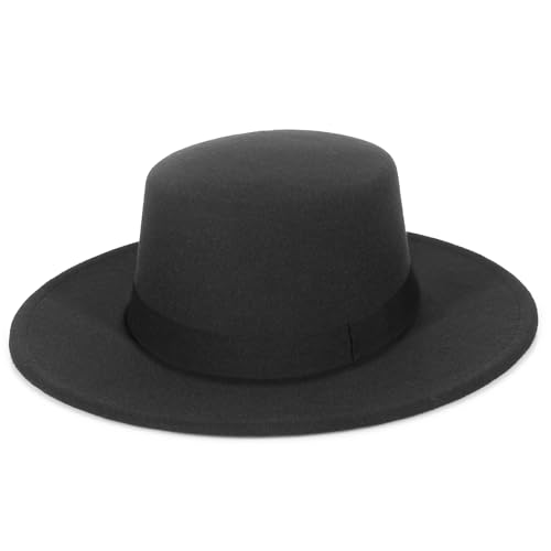 GEMVIE Fedora Cappello con Largo Bordo Donne Uomo...