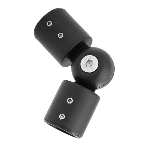 Tofficu Conector de Esquina Color Aleatorio Instalación Flexible y Estable de Acero Inoxidable Negro Tornillos para Barra de Cortina para Cortineros de Ventanas