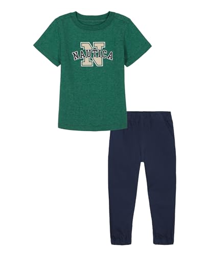 Image of Nautica Boys' 2pc Knit Tee & Woven Pant Set