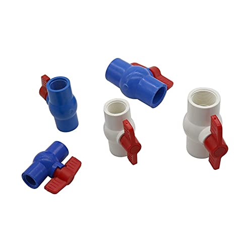 Conector de parada de agua con válvula de bola de PVC y rosca hembra para jardín 5