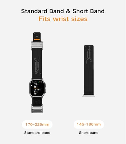 Image of Aulumu A11 for Apple Watch Ultra 49mm Band for Men Mag Buckle Slim Band Designed | for Apple Watch Ultra 3 /2 /1 49mm, Series 11 /10 /9 /8 /SE2 /7 /6 /SE /5 /4[46mm /45mm /44mm]