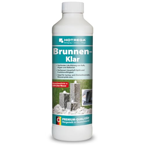 HOTREGA Brunnen-Klar 500 ml | Brunnenreiniger gegen Kalk Algen...