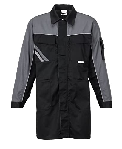 Planam 2716026 Highline Arbeitsmantel, Schwarz/Schiefer/Zink, Größe 26