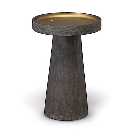 Mesa de Centro, Mesa decorativa redonda, mesa auxiliar pequeña de madera maciza, mesita de noche redonda for espacios pequeños, sala de estar, dormitorio, oficina, mesa de centro, mesa for refrigerios