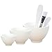 Appearus Facial Mask Mixing Bowl Set - Professional Spa Face Mask Mixing Tool (White)