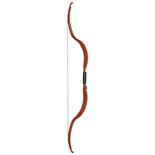 Arco Tradicional Mongol de 25 LB para decoración y práctica Deportiva. Color Cedro