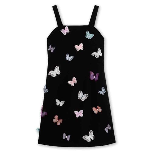 Speechless Girls' Sleeveless A-line Party Dress with Butterfly Appliques