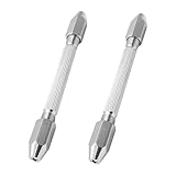 jojofuny 2 Stück Teiliges Pin Vise Handbohrer Hexagonal Doppelendiges Drahtwerkzeug aus Messing...