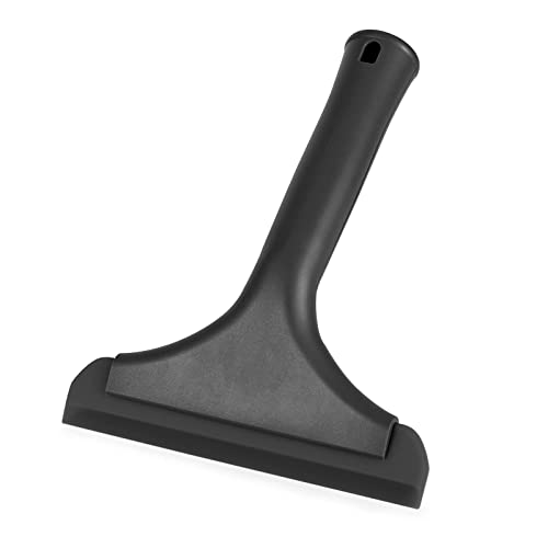 Rasqueta Limpiacristales Ducha de Silicona, limpiacristales Ducha, Rasqueta Limpiacristale Peque con Mango, para Vidrio, Azulejos, Ventanas y Parabrisas de Coche (Negro)