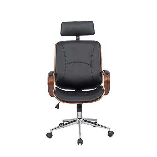 IDS-Home-High-Back-PU-Leather-Seat-with-Headrest-Armrest-Height-Adjustment-Office-Furniture-Bentwood-Swivel-Chair-Black