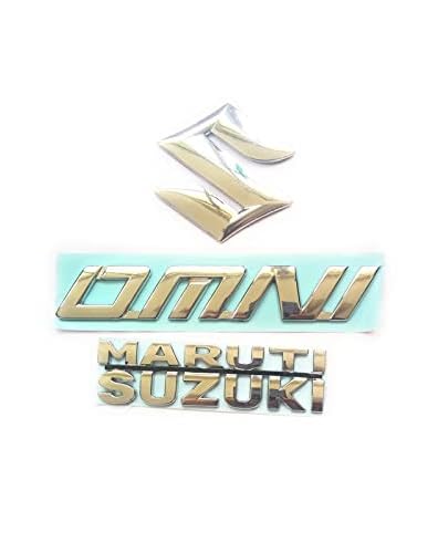 Image of Car Name Emblem Monogram Logo Sign Badge Decals Sticker Chrome Plastic for (Maruti Suzuki Omni)