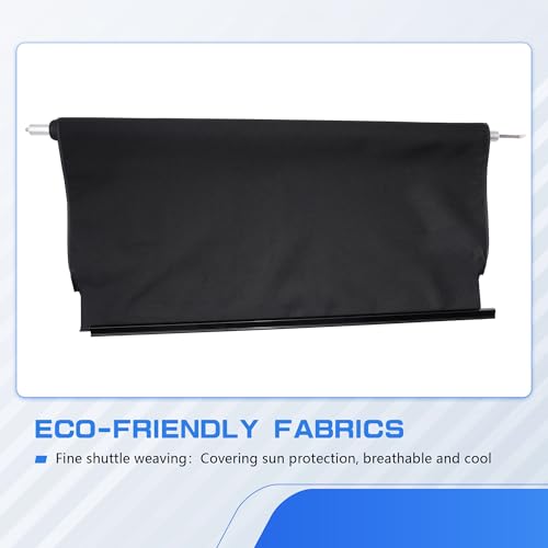 Image of Sunshade Cover Sunroof Compatible with Jeep Grand Cherokee 2011-2017 & Chrysler 300C 2012-2016,Replace # 1SX57DX9AB (Black)