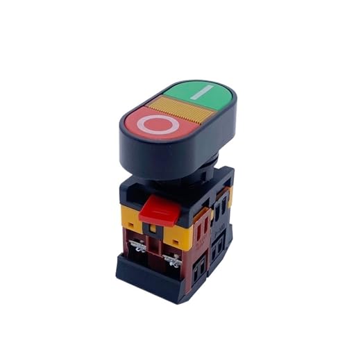 Bouton-poussoir momentané double P188 avec indicateur lumineux 110V