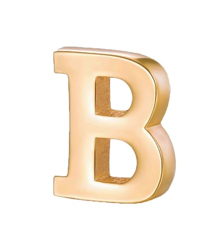 Image of vmcoatdu A-Z Initial Pins 26 Letters Pins 18K Gold Plated and Silver Tone Metal Brooch Breastpin Badge