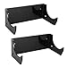 Pssopp Skateboard Shelf and Clothes Hanger - Wall Mount Storage Rack for Skateboards and Snowboards - Strong and Acrylic Glass Material - Skateboarders (2 Pack Black)