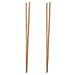 Cabilock 2 Paires de Baguettes Longues en Bois pour La Cuisson des Baguettes de Friture pour La Friture de Nouilles de Cuisson 42Cm