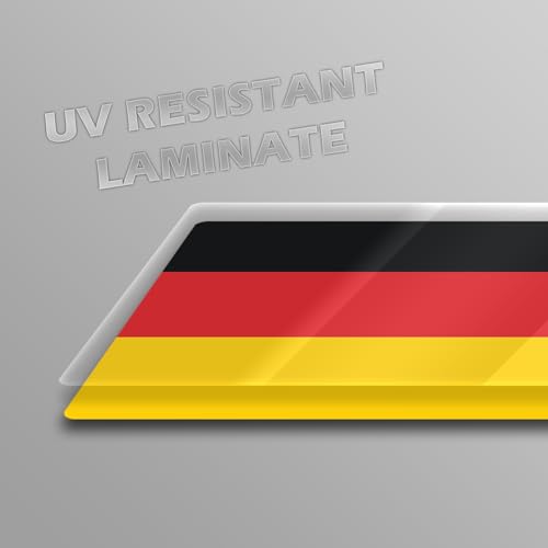Image of World Country Flag Decal Stickers - Two Pack - for Cars Windows Bumpers Laptops Tablets Tumblers Cups Walls (Germany)
