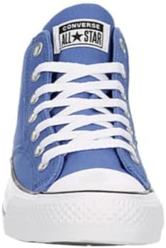 Converse Unisex Chuck Taylor All Star Malden Street Mid High Canvas Sneaker - Lace up Closure Style - Ancestral Blue/White/Black 14 | Image 2