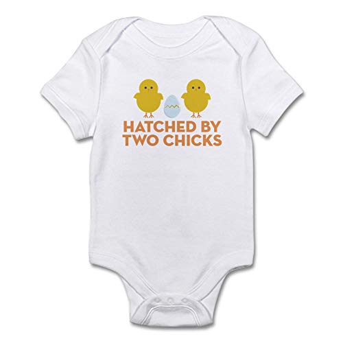 Image of CafePress Hatched by Two Chicks Infant Baby Bodysuit