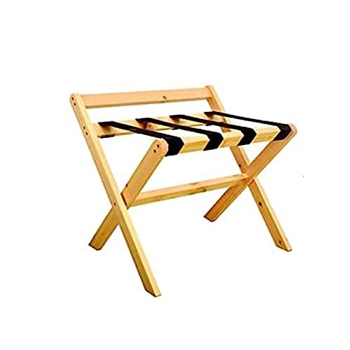 Porte-bagages en bois massif chic pour chambre d'hôtel