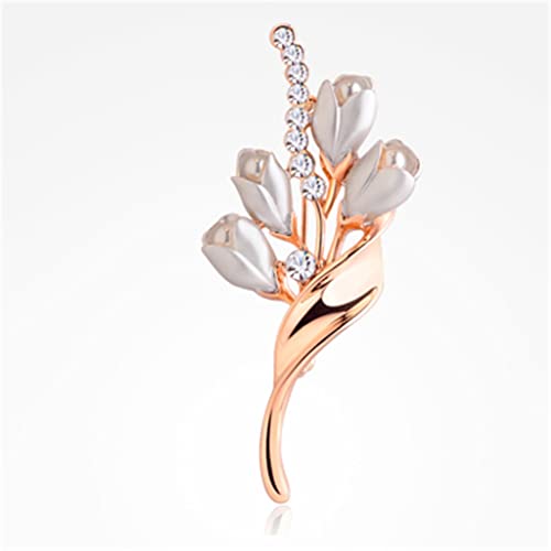 Broche femme fleur tulipe costume épingle corsage accessoires de mode chic