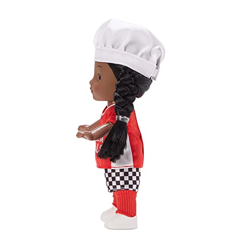 Muñeca Madame Alexander 8 pulg Soccer + Chef tono piel oscuro miniatura 4