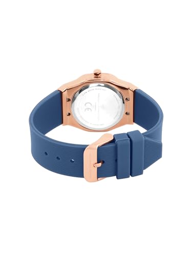 Image of French Connection 3 Hands White Rectangular Dial Silicon Strap | Casual | Premium | MOP Feature | Wrist Watch for Women - FCH002UL
