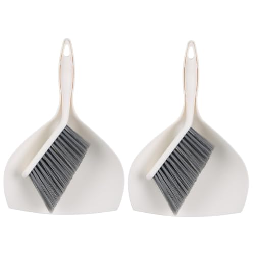 Beavorty 2 Sets Children's Dustpan Broom Home Cleaning Accessory Desktop Dustpan Desktop Cleaning Supplies Desktop Broom Household Cleaning Supplies Pet Cleaning Brush Mini Cleaning Broom