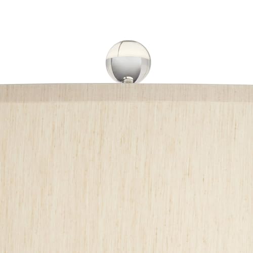 Lámpara de mesa contemporánea 31 pulgadas beige y azul miniatura 2