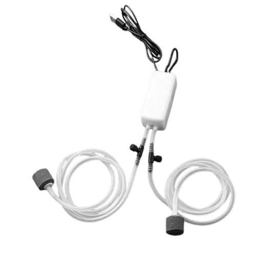 Fabater Aquarium Oxygen Pump ABS USB Fish Oxygen Pump Portable for Home Fishing (White), Default - Image 3