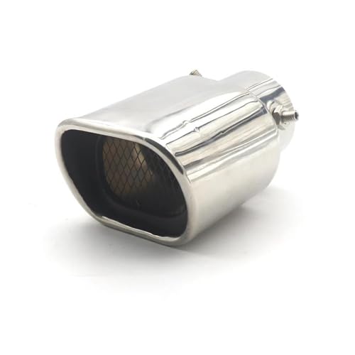 Sortie d'échappement Embout silencieux d'échappement carré universel pour voiture, tuyaux queue, Tube en acier inoxydable, polissage, décoration Surface...