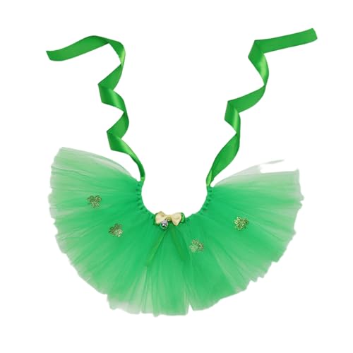 VOCUE StPatricks Day - Falda para disfraz de mascota, diadema para gato, perro, festival, fiesta, día nacional irlandés, celebración, gato, perro, accesorios para fotos