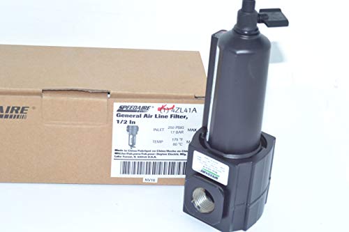 SPEEDAIRE 4ZL41 Compressed Air Filter 1/2 NPT 250 psi