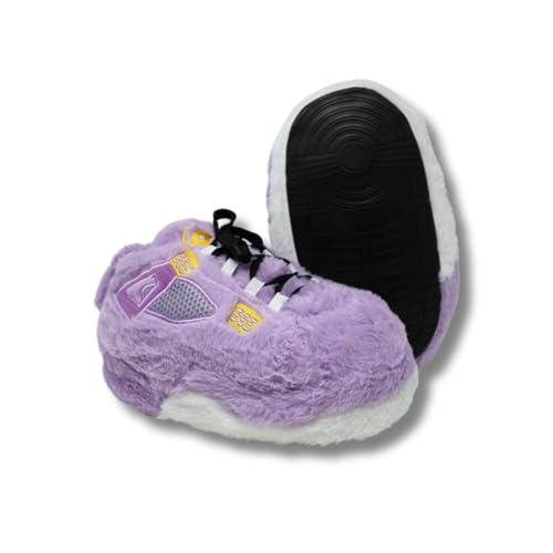 Sneaker Slippers, Purple & White, One Size Fits Most, Indoor/Outdoor Use2