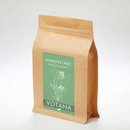 VOTANA IMMUNSTARK Kräuter für Pferde in Premiumqualität zur optimalen Unterstützung des Immunsystems und der Abwehrkräfte(500g) - Artgerechtes Ergänzungsfutter für Pferde ohne künstliche Zusatzstoffe