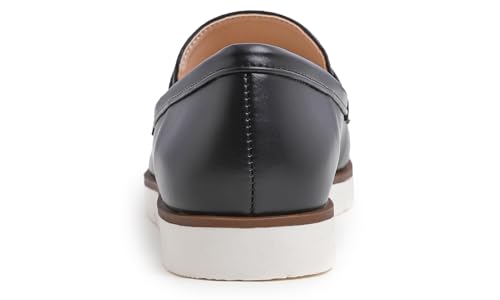 Image of FEVERSOLE Women's Comfort Penny Loafer Geniune Leather Insole Flexible Walking Driving Shoes