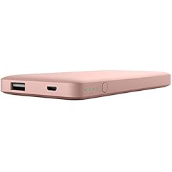 Cargador Belkin Rosa Belkin Pocket Power Bank - Batería Externa, Cargador portátil (5000 mAh, Carga rápida para iPhone 11/Pro/MAX, XS/MAX, XR, X, SE, iPad, Samsung Galaxy S10/S10+/S10e), Rosa Oro