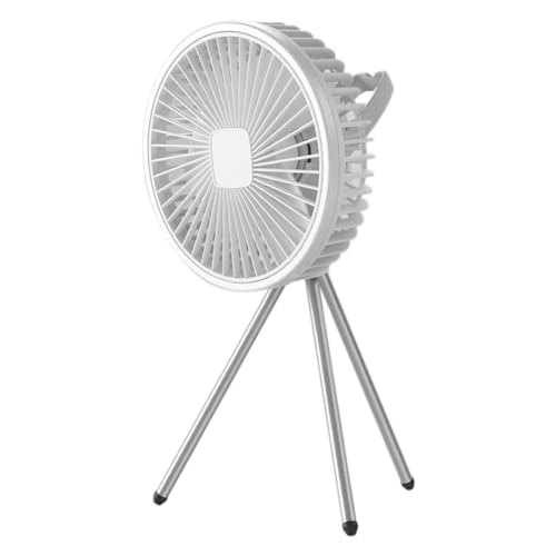 Giwnhvx Ventilador de Camping de 10000 MAh, Circulador de Aire Portátil de Escritorio Recargable, Ventilador Eléctrico de Techo Inalámbrico con Trípode Eléctrico