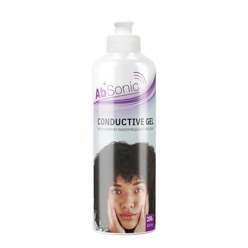 Absonic Conductive Gel for Microcurrent Facial Devices – Hydrating Gel for Face, Radiofrequency &amp; Red Light Therapy – Nuface Primer Alternative – Smooth, Non-Sticky Formula – 8.5 oz - 1-Pack