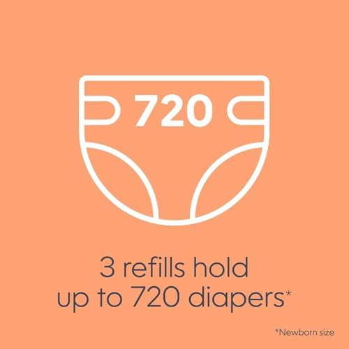 Diaper Genie Max Fresh Round Refills 3-Pack, Clean Laundry Scent - 3