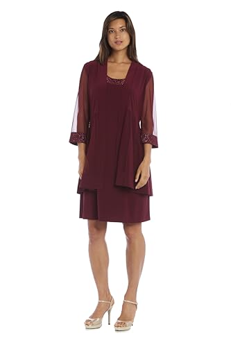 Image of R&M Richards Elegant 3 /4 Sleeve Swing Shrug Sweater